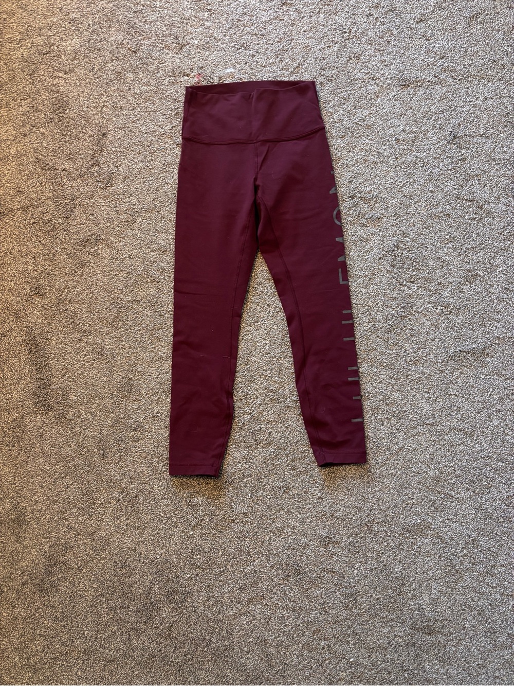 lululemon Burgundy Leggings